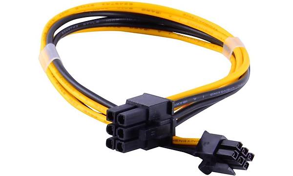 6 Pin Dii-Dii Ekran Kart Power Kablosu 40 cm