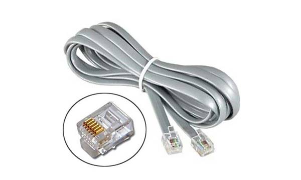 RJ12 6 l Santral Telefon Kablosu 20 metre
