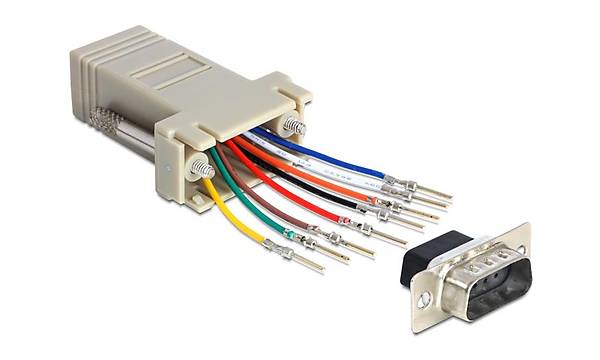 9 pin Erkek rj45 d-sub modular adaptr
