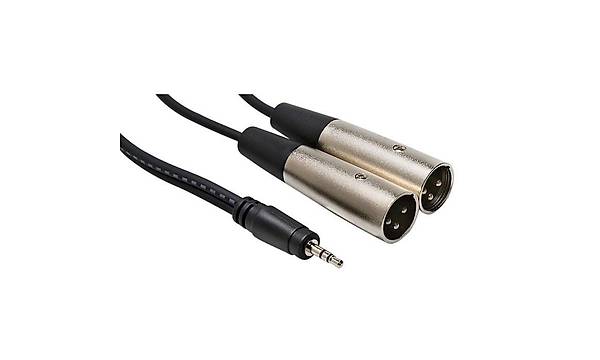 3.5 mm Stereo-2 Xlr Erkek Kablo 5 metre