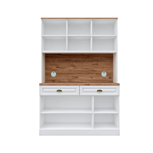 Gözde Kahve Köşesi - 140 cm MDF Mutfak Dolabı - LED Aydınlatmalı - Ücretsiz Montaj