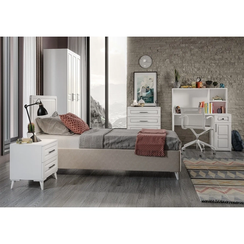 �cretsiz Montaj G�zde Komple MDF Beyaz Gen� Odas� Tak�m�