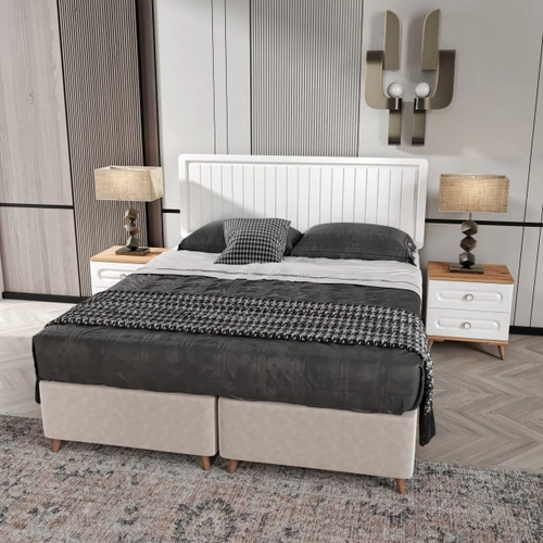 �cretsiz Montaj Bohem 6 Kapakl� Komple MDF Yatak Odas� Tak�m�