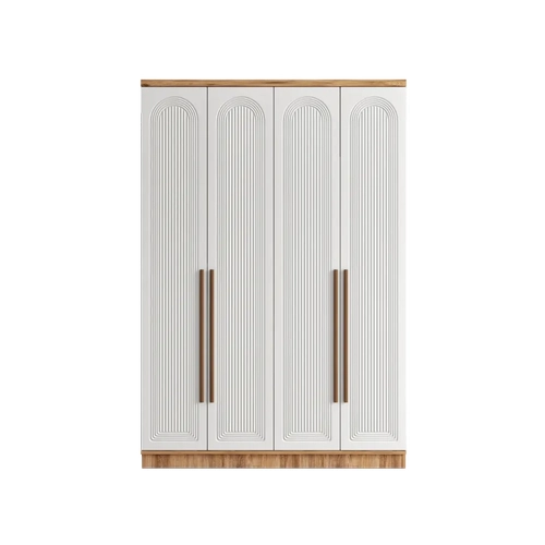 �cretsiz Montaj Rosa 4 Kapakl� Komple MDF Gard�rop