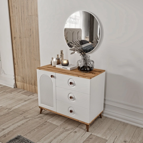 �cretsiz Montaj Nevada 6 Kapakl� Komple MDF Yatak Odas� Tak�m�
