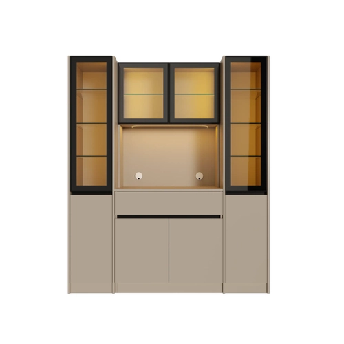 Viona Maxi Kum Beji Komple MDF LED Ayd�nlatmal� Kahve K��esi