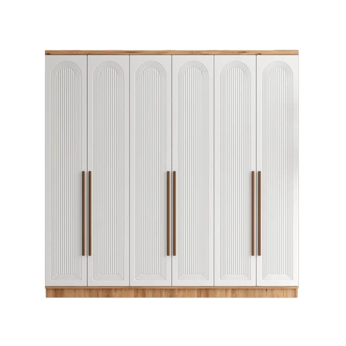 �cretsiz Montaj Rosa 6 Kapakl� Komple MDF Gard�rop