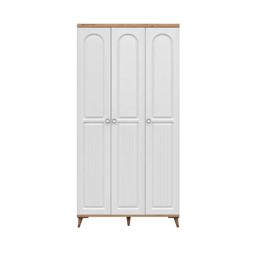 �cretsiz Montaj Bohem 3 Kapakl� Komple MDF  Gard�rop