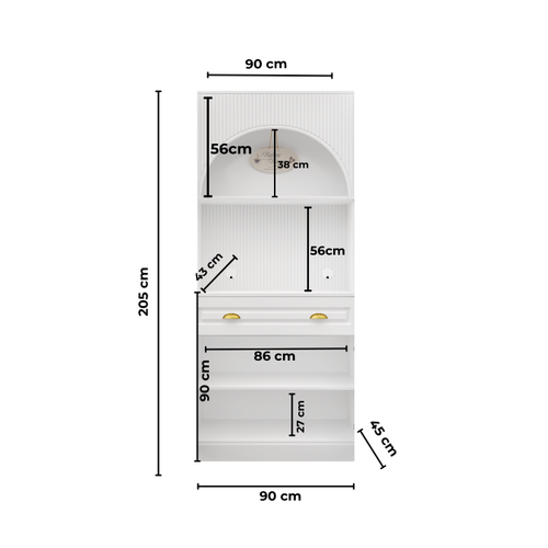 Armoni Gold Mini Kahve K��esi Komple MDF