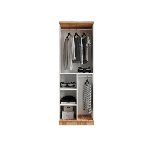 cretsiz Montaj Rosa 2 Kapakl Komple MDF Gardrop