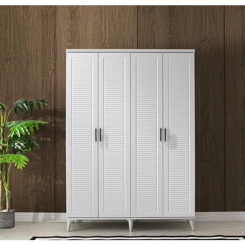 �cretsiz Montaj Paris 4 Kapakl� Komple MDF Gard�rop
