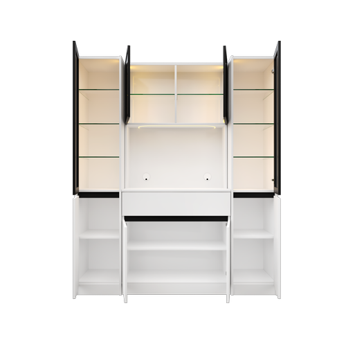 Lotus Maxi Kahve K��esi Komple MDF LED Ayd�nlatmal� Mutfak Kahve Dolab�