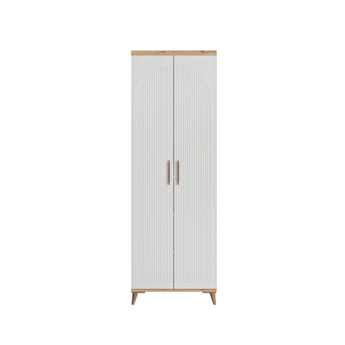 �cretsiz Montaj Nevada 2 Kapakl� Komple MDF Gard�rop