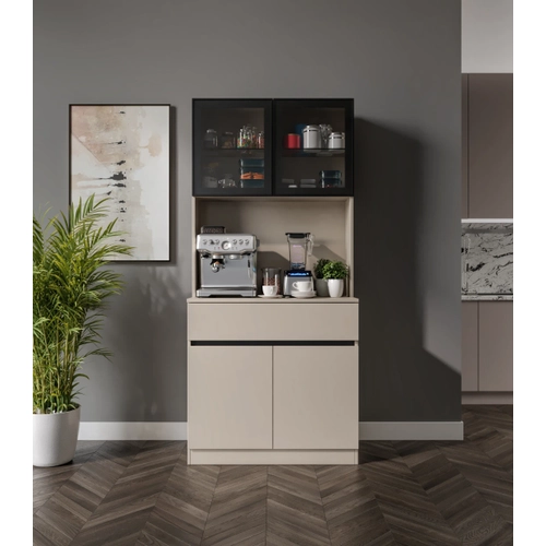 Viona Kum Beji Mini Komple MDF LED Ayd�nlatmal� Kahve K��esi