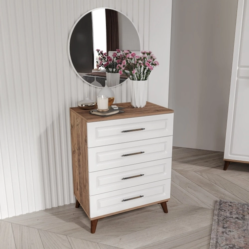 �cretsiz Montaj Sport 6 Kap�l� Komple MDF Atlantik �am-Beyaz Yatak Odas� Tak�m�
