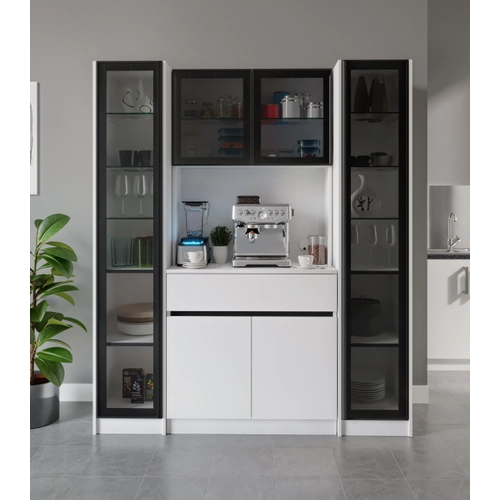 Moon Maxi Kahve K��esi Komple MDF LED Ayd�nlatmal� Mutfak Kahve Dolab�