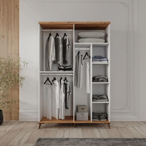 �cretsiz Montaj Nevada 4 Kapakl� Komple MDF Gard�rop