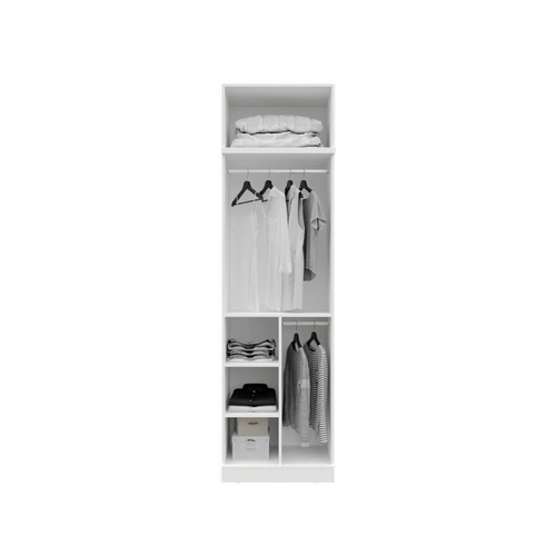 �cretsiz Montaj Milas 2 Kapakl� Komple MDF Y�kl�kl� Gard�rop