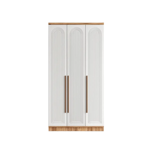 �cretsiz Montaj Rosa 3 Kapakl� Komple MDF Gard�rop