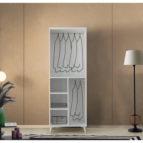 �cretsiz Montaj Sport 2 Kapakl� Komple MDF Gard�rop