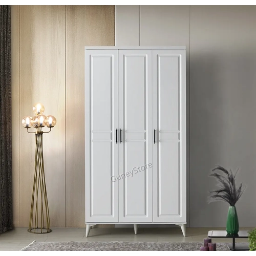 �cretsiz Montaj Sport 3 Kapakl� Komple MDF Gard�rop
