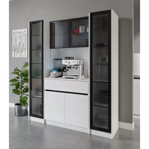 Moon Maxi Kahve K��esi Komple MDF LED Ayd�nlatmal� Mutfak Kahve Dolab�