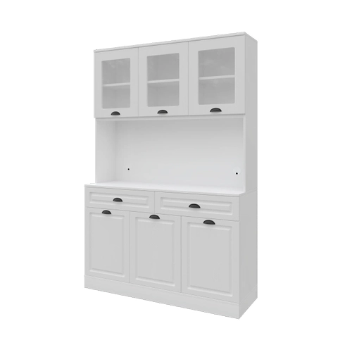 Luna Kahve K��esi - 140 cm MDF Mutfak Dolab� - LED Ayd�nlatmal� - �cretsiz Montaj