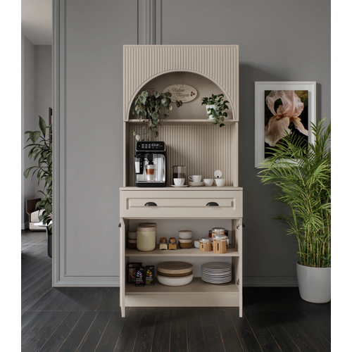 Siena Kum Beji Mini 90 cm Komple MDF LED Ayd�nlatmal� Kahve K��esi Montaj Dahil