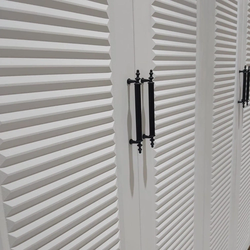 �cretsiz Montaj Paris 6 Kapakl�  Komple MDF Beyaz Gard�rop