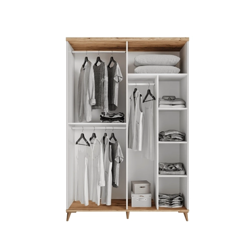 �cretsiz Montaj Nevada 4 Kapakl� Komple MDF Gard�rop