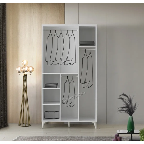 �cretsiz Montaj Sport 3 Kapakl� Komple MDF Gard�rop