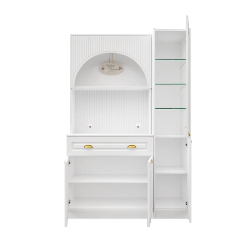 Armoni Gold Midi Kahve K��esi Sa� Vitrinli Komple MDF