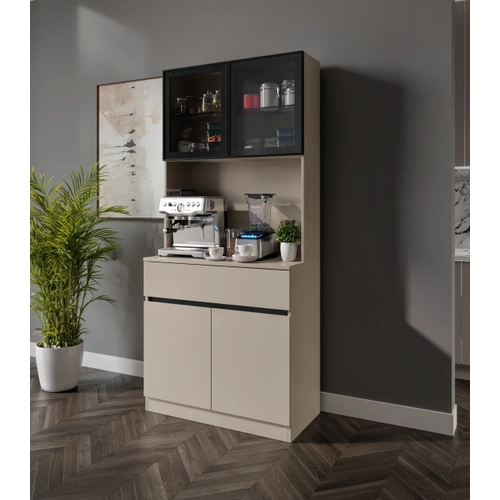Viona Kum Beji Mini Komple MDF LED Ayd�nlatmal� Kahve K��esi