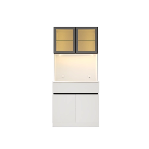 Lotus Mini Kahve K��esi Komple MDF LED Ayd�nlatmal� Mutfak Dolab�
