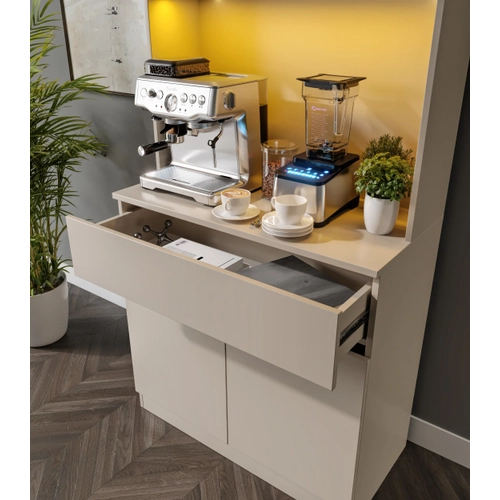 Viona Kum Beji Mini Komple MDF LED Ayd�nlatmal� Kahve K��esi