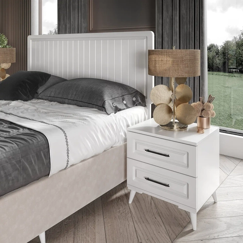 �cretsiz Montaj G�zde 6 Kapakl� Komple MDF Beyaz Yatak Odas� Tak�m�
