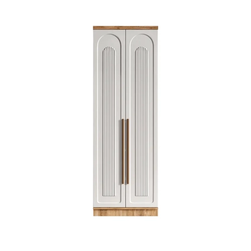 �cretsiz Montaj Flora 2 Kapakl� Komple MDF Gard�rop