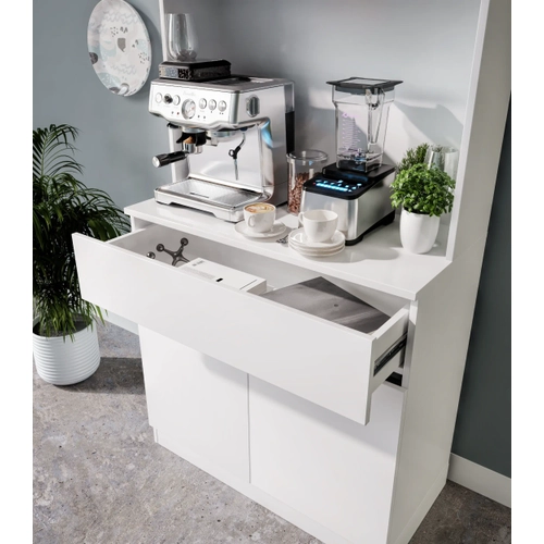Moon Mini Kahve K��esi Komple MDF LED Ayd�nlatmal� Mutfak Dolab�