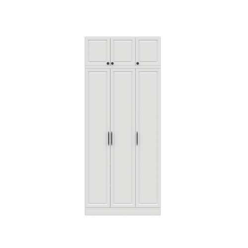 �cretsiz Montaj Milas 3 Kapakl� Komple MDF Y�kl�kl� Gard�rop