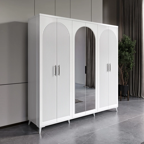 �cretsiz Montaj Oslo 6 Kapakl� Komple MDF Yatak Odas� Tak�m�