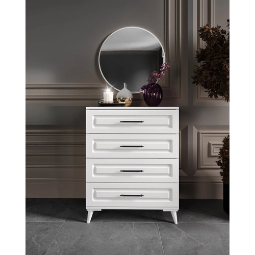 �cretsiz Montaj Sanat 6 Kap�l� Komple MDF Beyaz Yatak Odas� Tak�m�