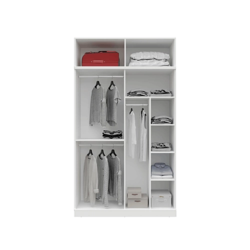 �cretsiz Montaj Milas 4 Kapakl� Komple MDF Y�kl�kl� Gard�rop