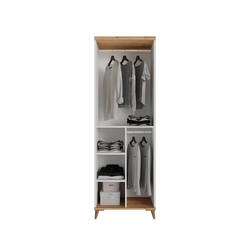 �cretsiz Montaj Nevada 2 Kapakl� Komple MDF Gard�rop