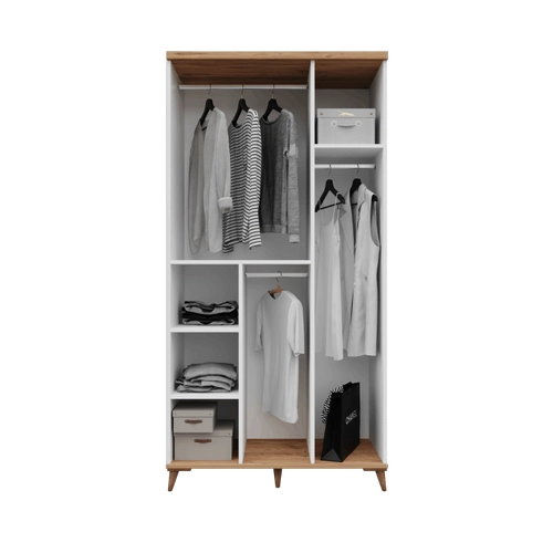 �cretsiz Montaj Bohem 3 Kapakl� Komple MDF  Gard�rop
