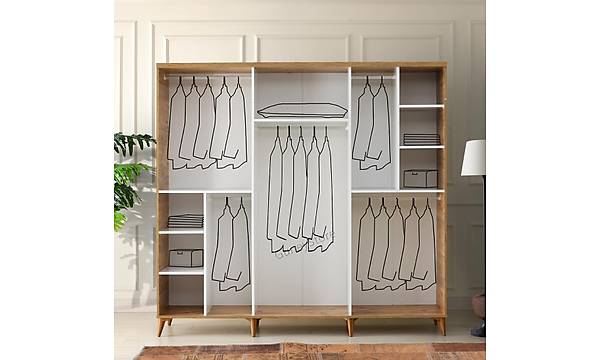 Sport 6 Kapakl Komple MDF Atlantik am Gardrop