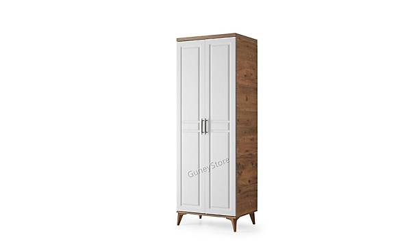 Sport 2 Kapakl Komple MDF Atlantik am-Beyaz Gardrop