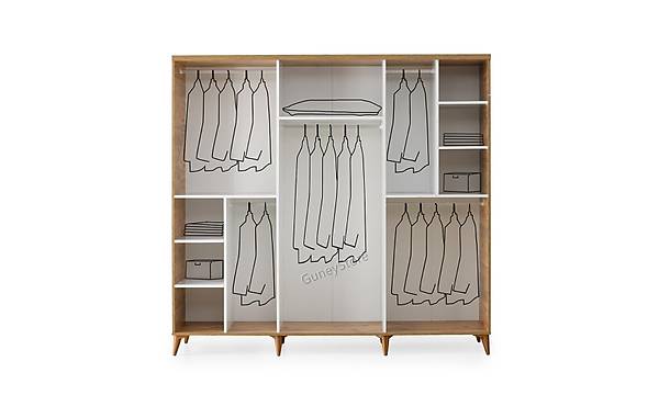 Sport 6 Kapakl Komple MDF Atlantik am Gardrop