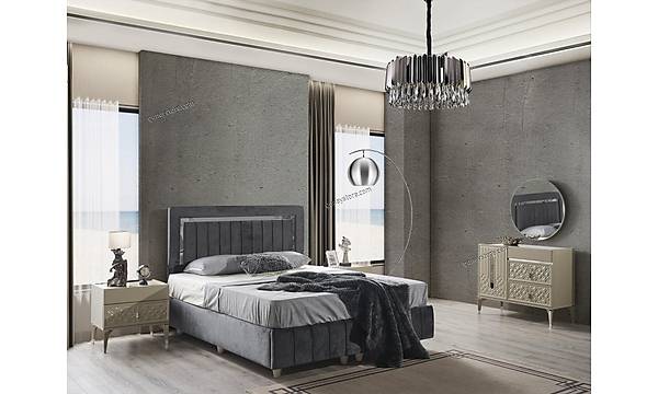 Meneke 6 Kapakl Komple MDF Yatak Odas Takm