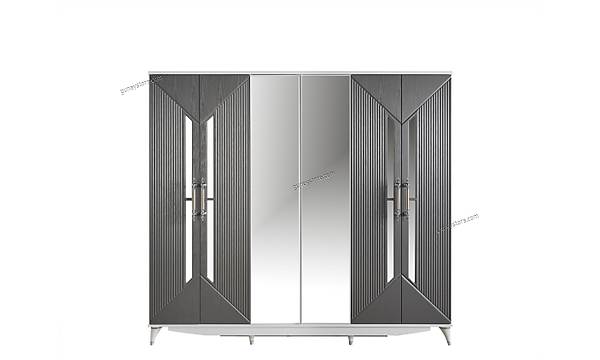 ebboy 6 Kapakl Komple MDF Yatak Odas Takm