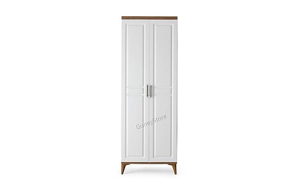 Sport 2 Kapakl Komple MDF Atlantik am-Beyaz Gardrop